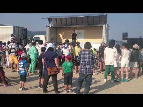 AKB被災地訪問（いわて）山田町01_前説_20150524_佐藤七海（チーム８岩手代表）