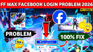 Free Fire Max Facebook Id Login Problem Solution Today | Free Fire Facebook Id Login Problem Solve ✅