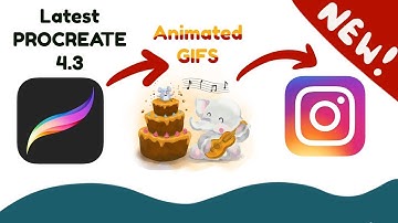 Import your layered photoshop files and make animated gif in PROCREATE 4.3 in 2019!