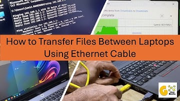 How to Transfer Files Between Laptops Using Ethernet Cable | No External Drive Needed!