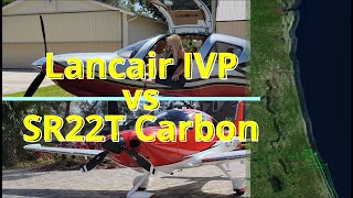 Lancair Pilot: Cirrus SR22T vs Lancair IV-P in a race from Spruce Creek to St Simons Island Georgia