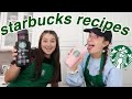 MAKING STARBUCKS DRINKS AT HOME (PINK DRINK, FRAPPUCCINO, ICED COFFEE)