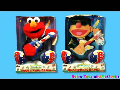 Sesame Street Rock & Roll Elmo Ernie Commercial Retro Toys and Cartoons
