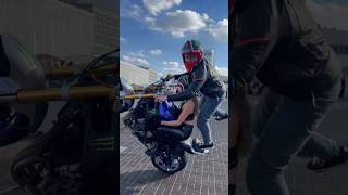 STUNT 🏍️ TAXI 🚕 for @monsterenergy Girl 👧 at @poznanmotorshow 🤘🏻👽🔥