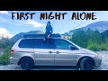 SOLO Female VAN Life || First Night Alone + Redwood Park Vlog