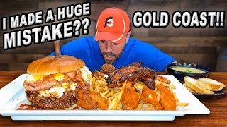 'I Wish I Didn't Add All That!!' | Choofas' XXXL Aussie Burger Challenge in Gold Coast, Queensland!!