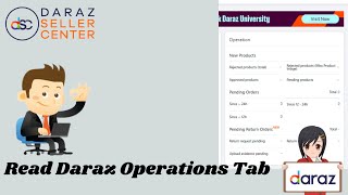 How we read daraz operations tab | Daraz seller centre | How we sell on daraz app screenshot 4
