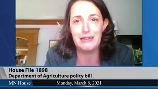 House Agriculture Finance and Policy Committee 3/8/21