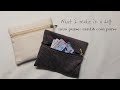 DIY 재봉틀로 나만의 미니지갑, 카드지갑, 동전지갑 만들기 /making a mini purse, card purse, coin purse