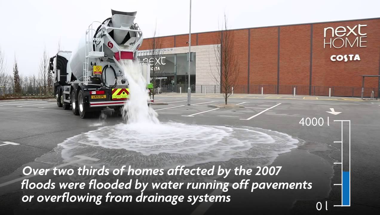 4000 литров воды в асфальт