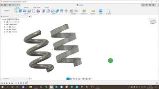 Работа с пружинкой во Fusion 360