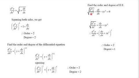 Differential equation||msbte||diploma||applied mathematics||order and degree of d.e
