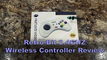 Retro-Bit 2.4GHZ Wireless Sega Saturn Controller Review with PandaMonium