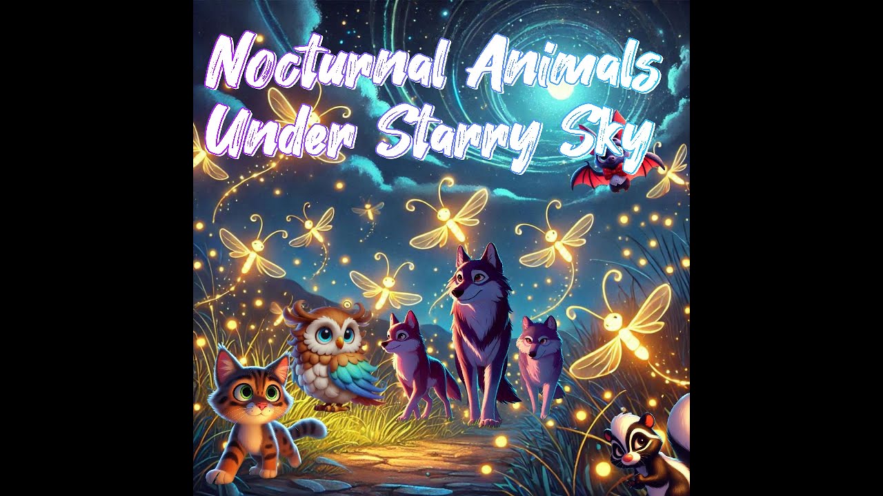 Nocturnal Animals Under Starry Sky |Alex's&Friends' Adventure |Kids ...