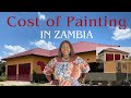 The cost of painting a four bedroom house in zambia africa