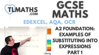 GCSE Maths: A2-02 [Examples of Substituting into Expressions Part 1]