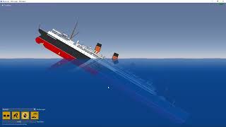 sinking simulator sinking RMS Aquitania