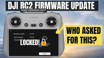 NEW DJI RC2 Controller STRANGE Firmware Update! Test and Review
