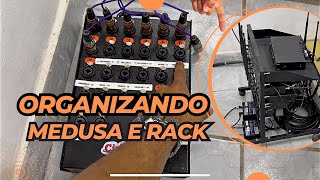 Organizei o rack de perifericos e medusa!