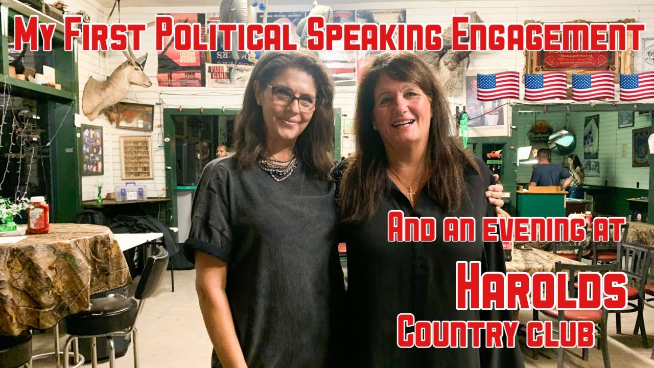 MY POLITICAL SPEAKING ENGAGEMENT & AN EVENING AT HAROLD’S COUNTRY CLUB