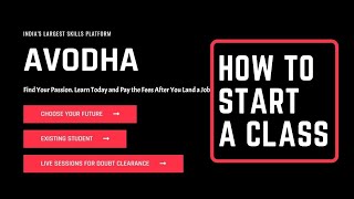 How to Start a Class in Avodha ? | How to login and start classes ? | #74 screenshot 1