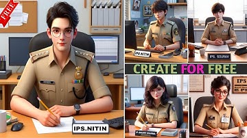 Create 3D Ai I.P.S image creator 2024 | Indian Police Service | bing image creator | new tutorial
