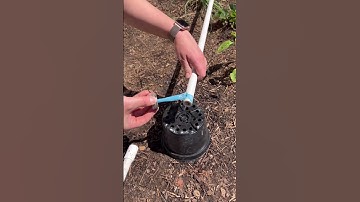Building a DIY irrigation system out of PVC pipes for under $50! #garden #diy #gardening #irrigation