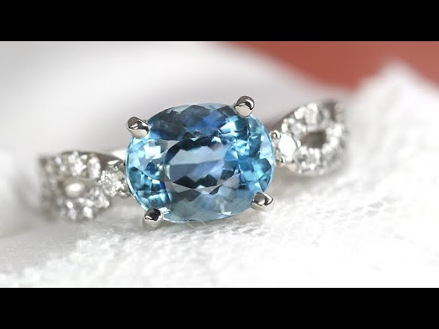 サンタマリアアクアマリン 2.36ct ダイヤモンド プラチナ リング(指輪 サンタマリアアクアマリン 2.36ct ダイヤモンド プラチナ リング(指輪