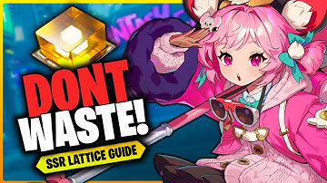 SSRs TO USE YOUR GOLD LATTICES ON FOR EARLY PROGRESSION! | Perfect Lattice Guide #etheriarestart