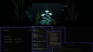 Flower Animation 🌸Using HTML & CSS | CSS Animation Effects #shorts #shortsfeed #cssanimation #coding