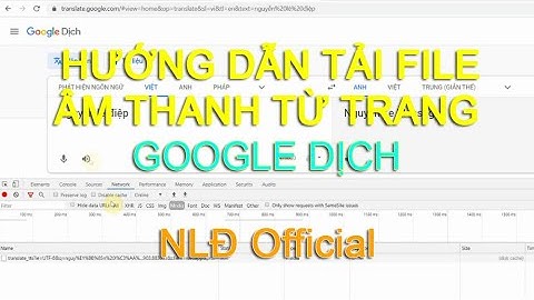 Hướng dẫn tải file âm thanh từ trang Google Dịch | NLĐ Official
