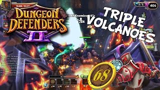 The Awesome Power Of Triple Volcanoes - Dungeon Defenders 2 Gameplay Ep 68