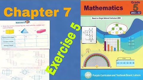 Class 5 Math | Chapter 7 Exercise 5 | Q 1,2 and 3  | 3 D figure | Ilmi darasgah