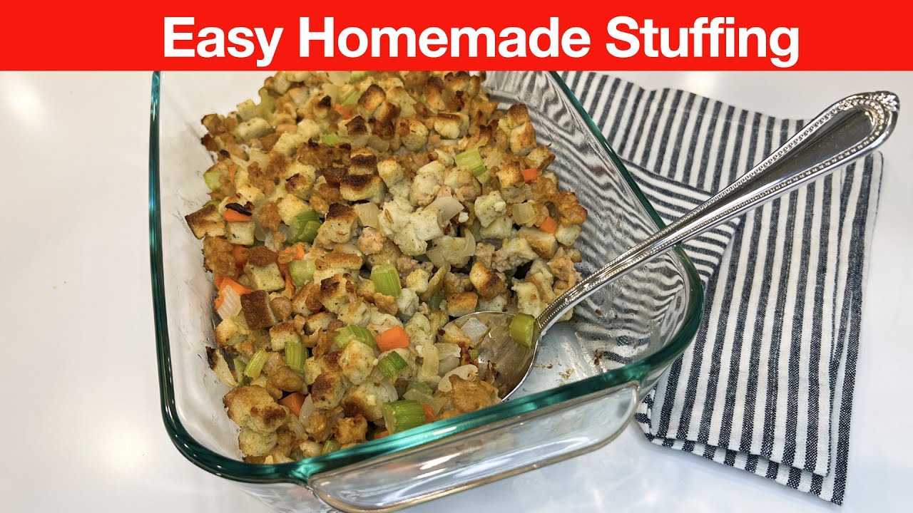 Homemade Traditional Stuffing Recipe - Chef Billy Parisi