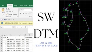 How to Draw a Traverse Using SW DTM