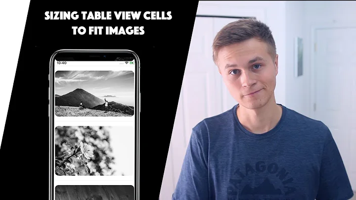 Sizing UITableView Cells to Fit Images! (Swift in Xcode)