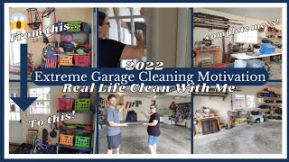 EXTREME SATURDAY GARAGE CLEAN || CLEANING MOTIVATION JULY 2022 || GARAGE ORGANIZING AND CLEANING