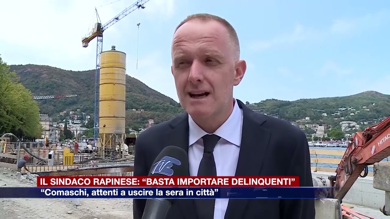 Etg - Il sindaco Rapinese: “Basta importare delinquenti. Comaschi, attenti a uscire la sera”