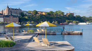 September Morning Stroll on Stockholm island Riddarholmen 