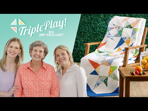 Triple Play: How to Make 3 NEW Connected Stars Quilts 