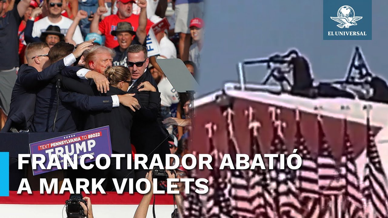Atentado a Trump  momento exacto en que el Servicio Secreto abate a tirador