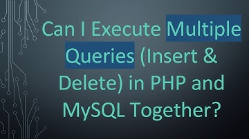 Can I Execute Multiple Queries (Insert & Delete) in PHP and MySQL Together?