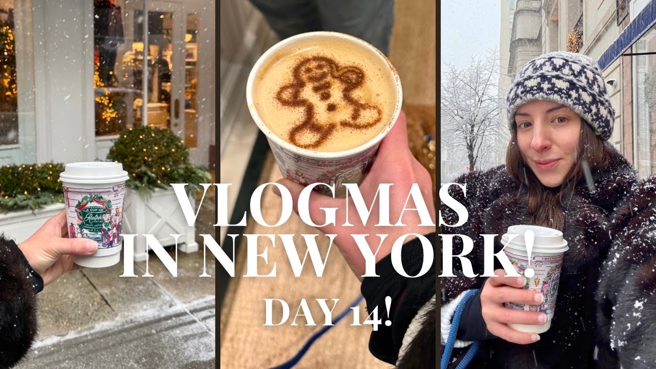 Влогмас в Нью-Йорке, день 14! Снежный день в Центральном парке и кофе в Ralphs!