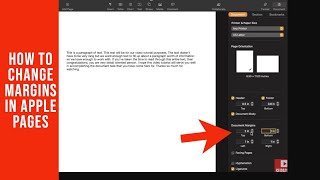 How to Change Margins in Apple Pages Documents