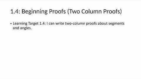 1.4: Beginning Proofs