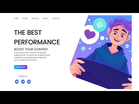 How To Make Modern Web design Using Html & css - YouTube