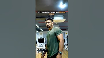 🥵✅Barbell curl vs Dumbbell curl #youtubeshorts  #fitness