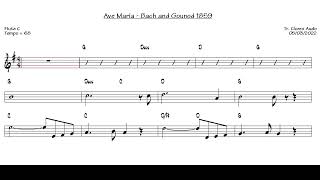 Ave Maria - Bach and Gounod 1859 (Flute C) [Sheet music]