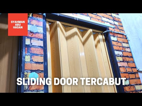 DIY #64 Cara Repair Pintu Sliding Tandas Yang Tercabut Di Bahagian Atas