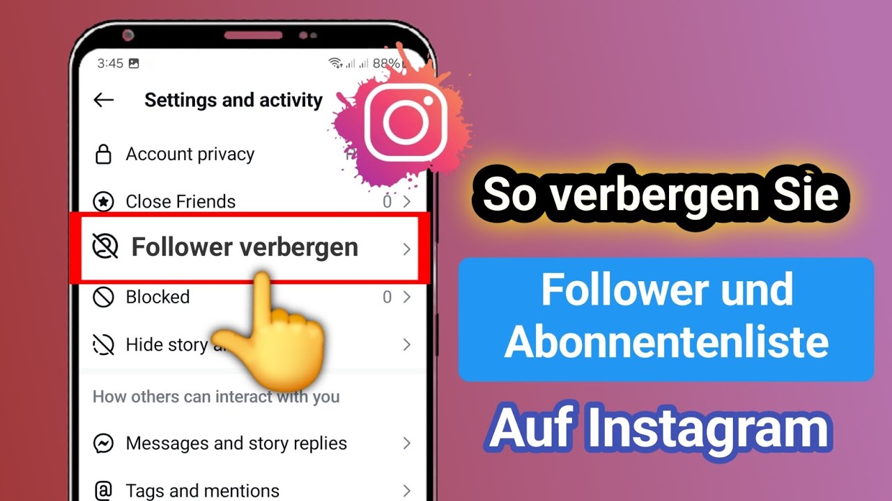 Instagram Abonnenten Vor Eigenen Followern Verstecken So verbergen Sie die Liste Ihrer Follower auf Instagram vor Ihren